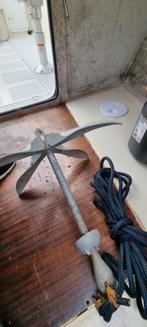 Paraplu anker 6kg met touw 10m ongeveer, Watersport en Boten, Ophalen, Zo goed als nieuw, Ankeren en Afmeren, Zeilboot of Motorboot