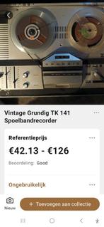 Grundig TK 141 Bandrecorder - Vintage Klassieker, Audio, Tv en Foto, Ophalen of Verzenden