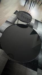 2 Zwarte Zuiver Salontafels - Set, Huis en Inrichting, Tafels | Salontafels, Ophalen, Rond, 50 tot 100 cm, Minder dan 50 cm