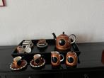 Frans koffie/thee servies + dienblad, Huis en Inrichting, Ophalen, Gebruikt, Keramiek, Overige stijlen