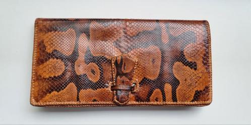 Oude echt slangenleren clutch handtas met portemonnee, Sieraden, Tassen en Uiterlijk, Tassen | Damestassen, Zo goed als nieuw