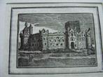 G 314 /Wijk bij Duurstede het Slot Houtgravure vrij zeldzaam, Ophalen of Verzenden
