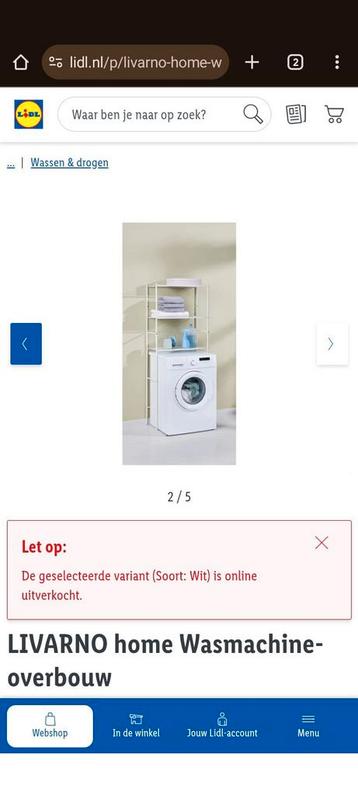 Wasmachine ombouw wit