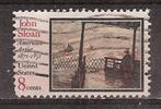 USA, John Sloan, schilder, 1971., Postzegels en Munten, Verzenden, Noord-Amerika, Gestempeld