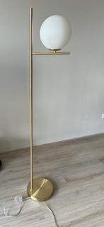 Vloerlamp goud Fonq Trio Pure messing mat, 150 tot 200 cm, Zo goed als nieuw, Ophalen, Glas