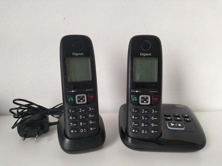 Gigaset AS405A Duo DECT Telefoon met Antwoordapparaat, Telecommunicatie, Vaste telefoons | Handsets en Draadloos, Gebruikt, 2 handsets