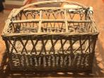 Rotan flessenmand voor 6 flessen, Gebruikt, Mand, Ophalen of Verzenden, Riet