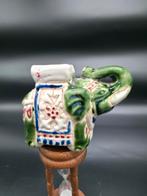 Zeldzaam Chinees Miniatuur Olifantje, Overige materialen, Gebruikt, Wit, Ophalen of Verzenden