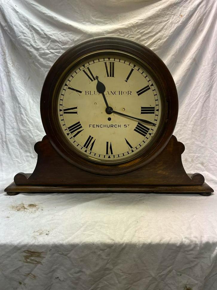 Antieke Engelse snek klok Blue Anchor Fenchurch St., Antiek en Kunst, Antiek | Klokken, Ophalen