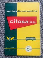 Dienstregeling Citosa n.v., Nieuw, Boek of Tijdschrift, Bus of Metro, Ophalen of Verzenden