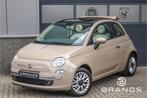Fiat 500C 1.2 Lounge Cappuccino Top kleuren combi Airco LM P, Auto's, Gebruikt, 4 cilinders, Cabriolet, 4 stoelen