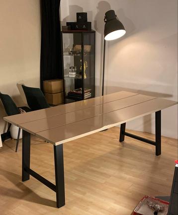 Industriële Tafel 190x80 - Stalen Poten beschikbaar voor biedingen