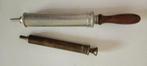 2 antieke 'spuiten' instrumenten, Ophalen of Verzenden