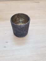 Glitter windlicht, Huis en Inrichting, Woonaccessoires | Kandelaars en Kaarsen, Ophalen of Verzenden, Gebruikt, Hout