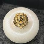14k gouden leeuw kop ring nieuw, Sieraden, Tassen en Uiterlijk, Ringen, Ophalen of Verzenden, Zo goed als nieuw, Goud