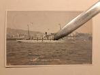 Ss stoomschip Oranje vertrekt uit Genua 1907 fotokaart, Gelopen, Ophalen of Verzenden, Voor 1920
