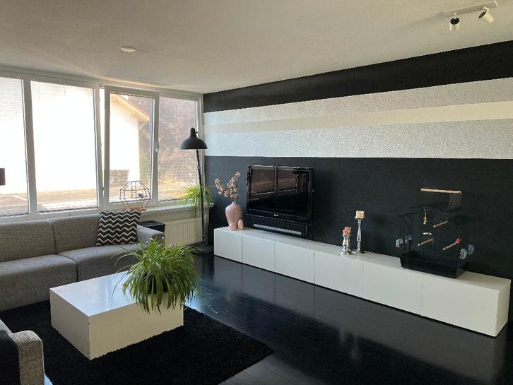 3 Ikea Besta kasten met deuren wit/ Lappviken, Huis en Inrichting, Kasten | Televisiemeubels, Gebruikt, Minder dan 100 cm, 200 cm of meer