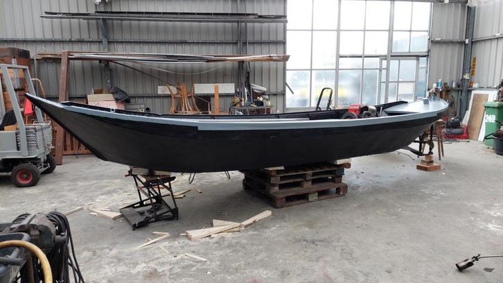 Klassieke Platbodem Koolvlet Schuit te Koop!, Watersport en Boten, Motorboten en Motorjachten, Gebruikt, Staal, 6 tot 9 meter
