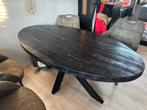 Mangohout ovale eettafel 180x90 cm, Ophalen, 50 tot 100 cm, Zo goed als nieuw, 150 tot 200 cm
