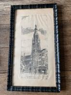 Prent onze lieve vrouwekerk breda, Antiek en Kunst, Ophalen of Verzenden