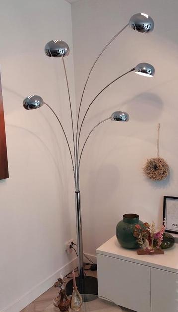 Design boog-/vloerlamp (chroom) beschikbaar voor biedingen