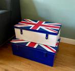 Leuke licht metalen opbergkisten vol spelletjes!, Ophalen, Minder dan 50 cm, 50 tot 100 cm, Nieuw