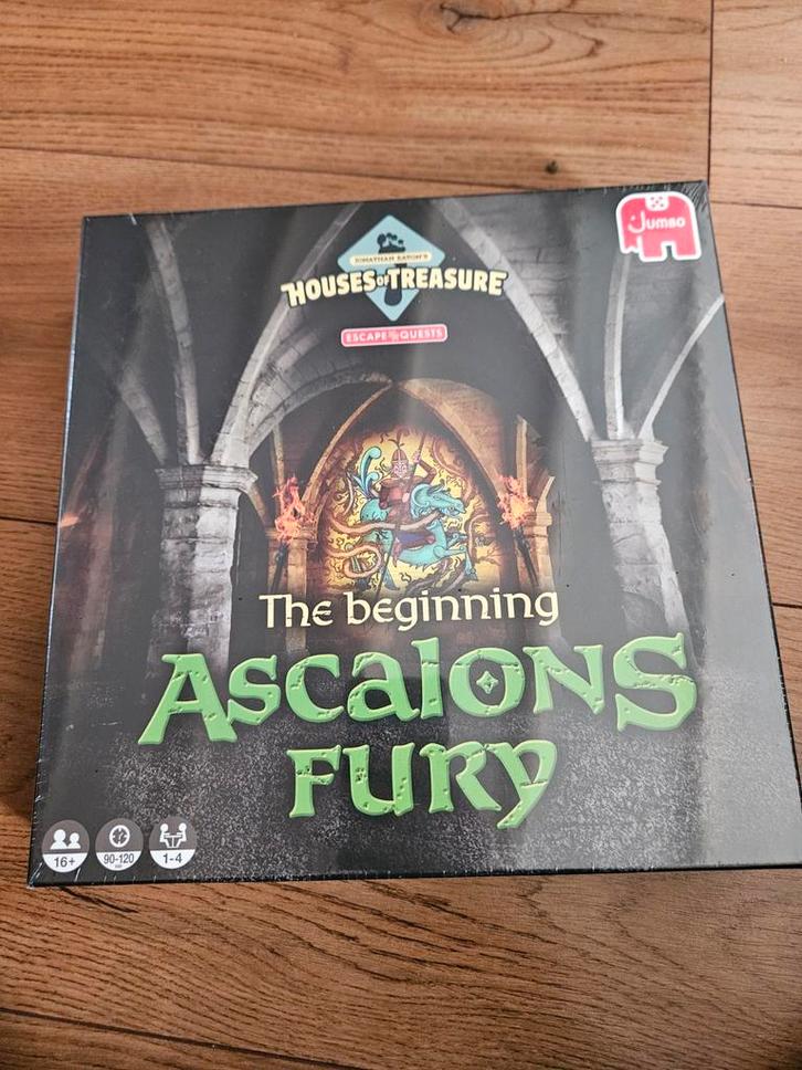 Ascalon's Fury - Houses of Treasure Escape Quest, Hobby en Vrije tijd, Gezelschapsspellen | Bordspellen, Nieuw, Een of twee spelers