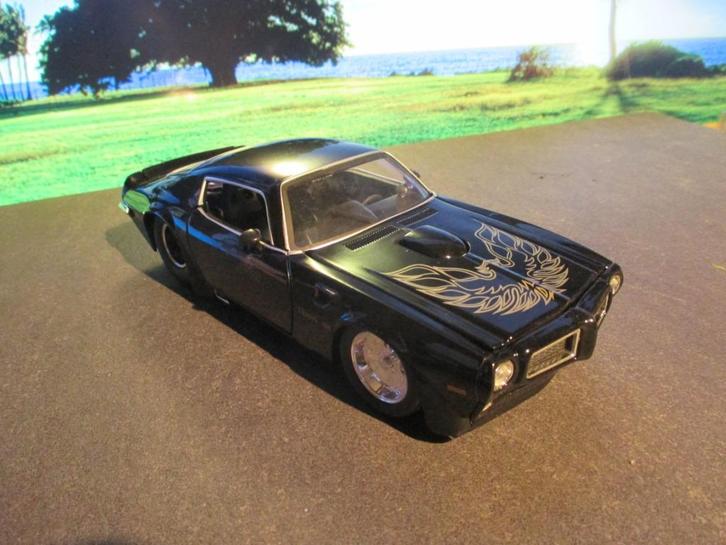1/24 1972 Pontiac Firebird Trans-Am Jada BigTime Muscle, Hobby en Vrije tijd, Modelauto's | 1:24, Nieuw, Ophalen of Verzenden