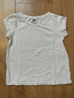 H&M basic t-shirt meisje wit maat 98/104, Ophalen of Verzenden, Gebruikt, Meisje, Shirt of Longsleeve
