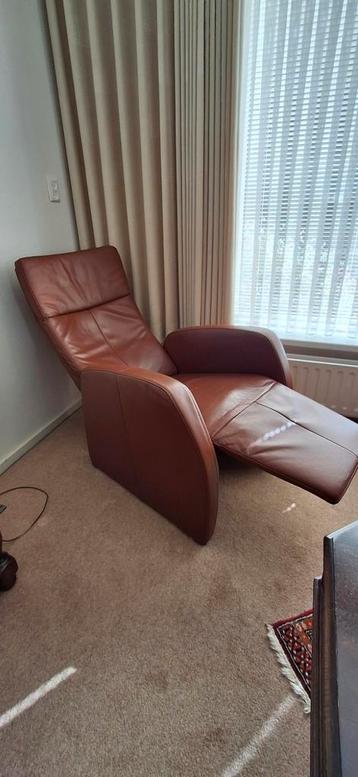 Relaxstoel relax fauteuil leder  leer beschikbaar voor biedingen