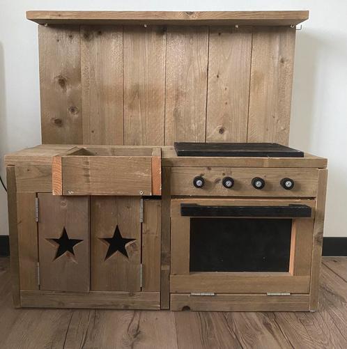 Leuk speelkeukentje van steigerhout (1,00x0,40x1,00), Kinderen en Baby's, Speelgoed | Speelkeukens, Gebruikt, Speelkeuken, Hout