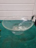 schaal op voet van glas rond, Huis en Inrichting, Woonaccessoires | Schalen en Manden, Ophalen of Verzenden, 'T Olde Gre-j, Info@toldegrej.nl
