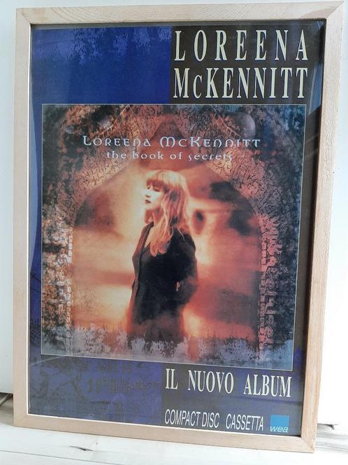 promo display - Loreena McKennitt - Book Of Secrets - rare, Verzamelen, Posters, Film en Tv, Rechthoekig Staand, Ophalen of Verzenden