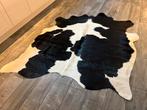 Koeienhuid, Huis en Inrichting, Stoffering | Tapijten en Kleden, Ophalen, 150 tot 200 cm, Overige vormen, Zwart