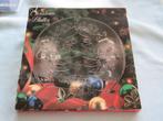 Vintage zware glazen schaal kersttafereel CO. VETRO COVETRO, Ophalen of Verzenden, Zo goed als nieuw