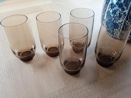 Vintage rookglas longdrink limonade glazen LUMINARC? Bp 5x, Verzamelen, Glas en Borrelglaasjes, Nieuw, Ophalen of Verzenden