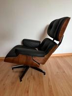 Lounge chair xl replica met ottoman, Ophalen of Verzenden, Zo goed als nieuw, Hout