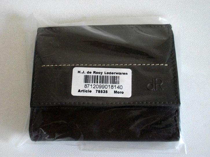 dR Amsterdam Waxi Billfold Moro 78535 Nieuw, Sieraden, Tassen en Uiterlijk, Portemonnees, Nieuw, Overige merken, Bruin, Leer, Met knipsluiting