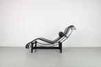 Cassina LC4 chaise longue, zwart leer - gebruikt, Huis en Inrichting, Banken | Sofa's en Chaises Longues, Ophalen, Gebruikt, Eenpersoons
