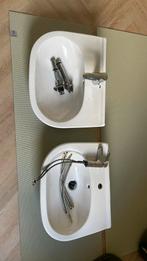 Villeroy & boch wasbak met Grohe kranen, Doe-het-zelf en Verbouw, Sanitair, Ophalen, Zo goed als nieuw, Wastafel
