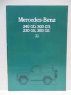 Mercedes Benz 240GD, 300GD, 230GE, 280GE - brochure uit 1984, Ophalen, Zo goed als nieuw, Mercedes