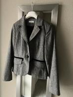 Grijze blazer # Tweed # Maat 36, Ophalen of Verzenden, Zo goed als nieuw, Jasje, Maat 36 (S)