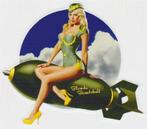 Sexy Blonde Bombshell Pin-up sticker #3, Ophalen of Verzenden, Nieuw, Bedrijf of Vereniging