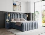 Boxspring Luxor Prachtig Design NU GRATIS levering Bekijk !!, 100 cm, Zwart, Beige, Nieuw