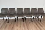 6 eetkamerstoelen, kleur taupe, ZGAN, perfecte staat, Huis en Inrichting, Ophalen, Zo goed als nieuw, Overige kleuren, Vijf, Zes of meer stoelen