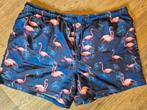 Leuke zwembroek/ short met flamingo maat Large, Ophalen, Maat 52/54 (L), Blauw