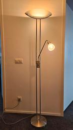 Staande Lamp met Leeslamp, Gebruikt, Ophalen of Verzenden, Glas, Modern