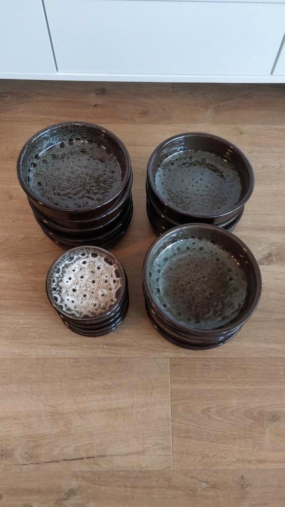 Mexicaanse Oven Aardewerk Borden (13x groot en 5x kleine), Huis en Inrichting, Keuken | Servies, Gebruikt, Bord(en), Overige stijlen