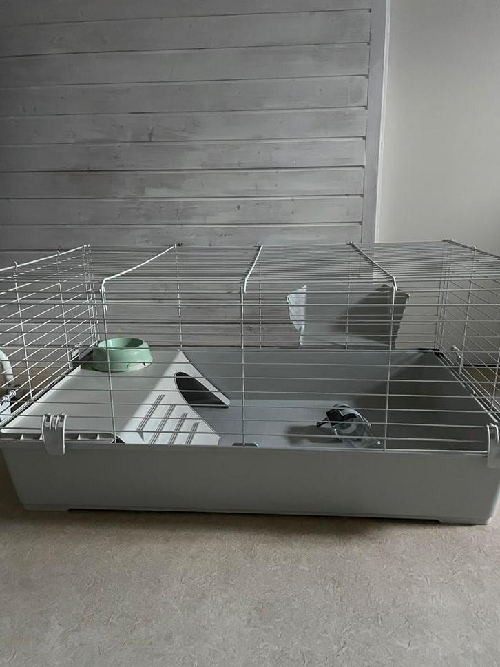 Ferplast konijnenkooi/caviakooi 100, Dieren en Toebehoren, Knaagdieren en Konijnen | Hokken en Kooien, Zo goed als nieuw, Kooi