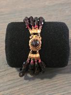 Antieke armband met granaat / granaatstenen en goud slot, Met edelsteen, Ophalen of Verzenden, Zo goed als nieuw, Goud